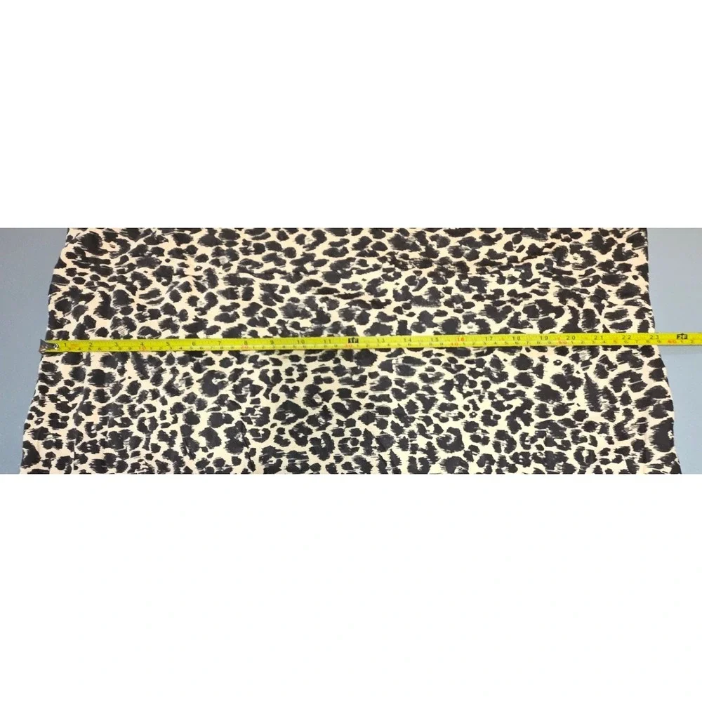 Anthropologie Womens 2X Elyse Leopard Print Bias Midi Slip Dress